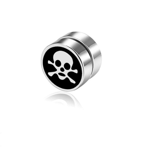 Men's Magnet Dumbbell Titanium Steel Earrings